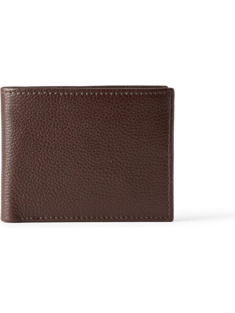 Men's Pebbled Full Grain Leather Bifold Wallet - Stylish, Durable, Slim Design